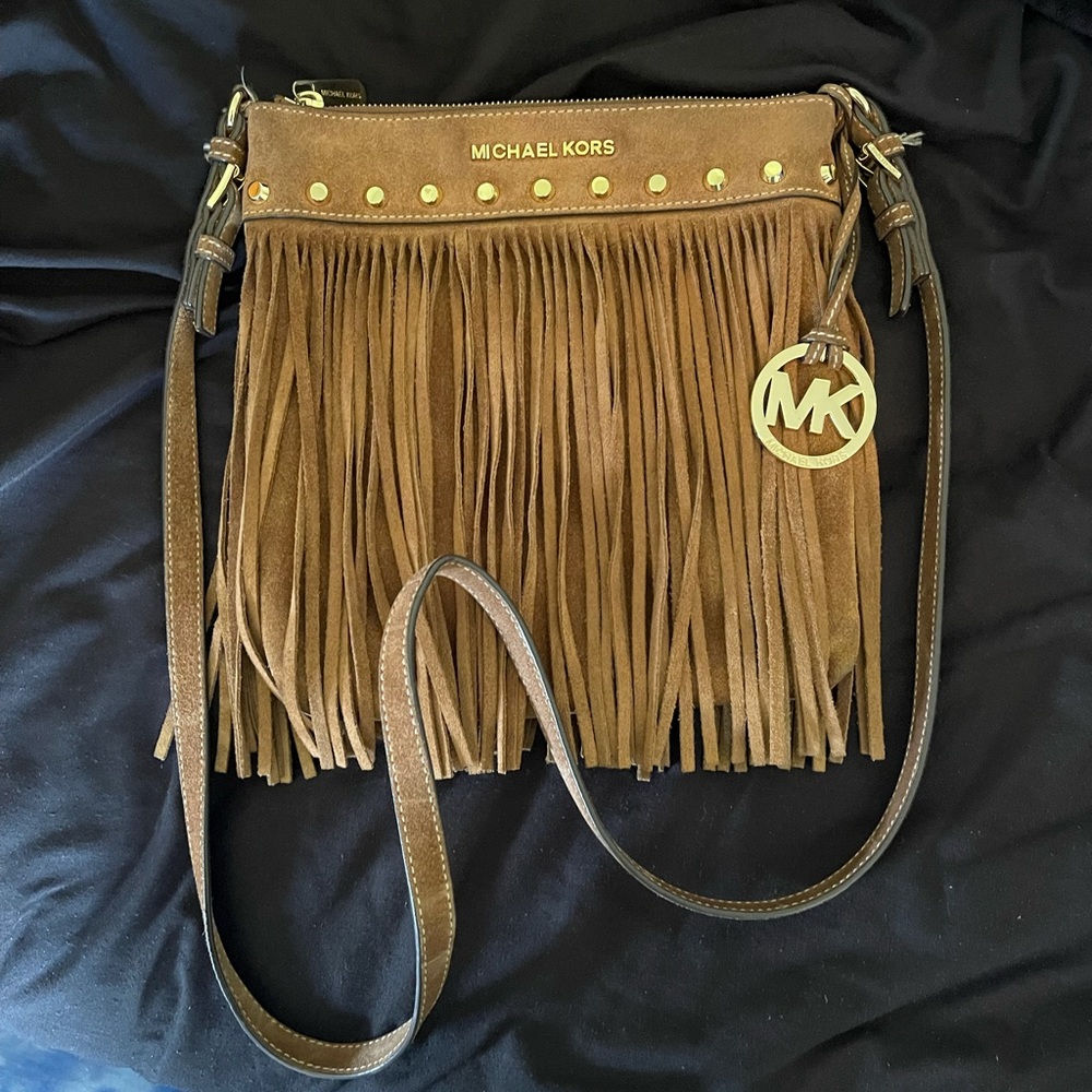 Michael Kors fringe crossbody bag.